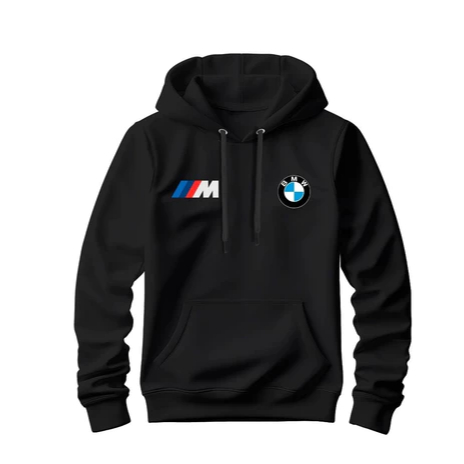 Moletom Masculino Canguru Premium Blusa de Frio Estampado BMW Carro Luxo Importado Algodão