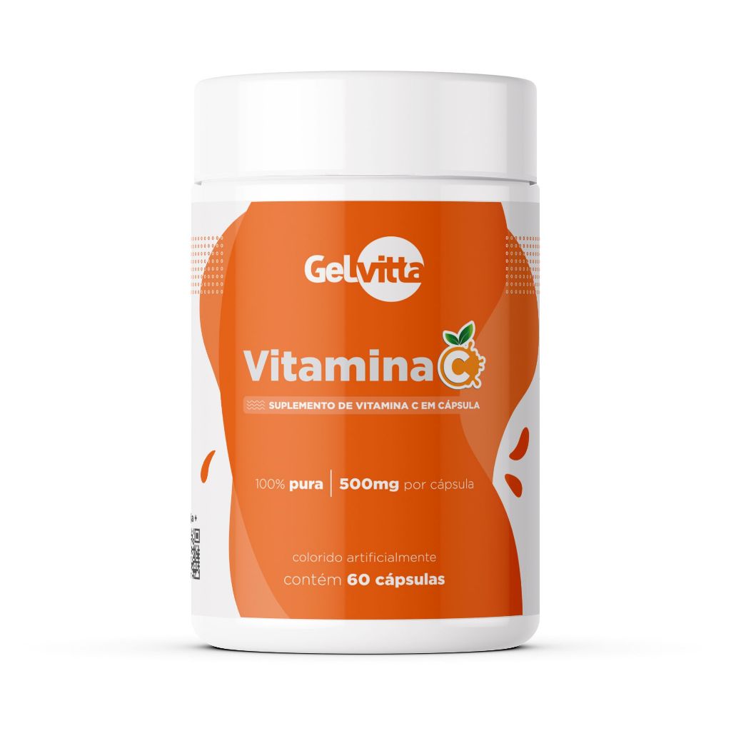 Vitamina C pura em cápsulas Imunidade Suplementos