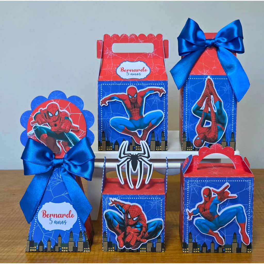Personalizados HOMEM ARANHA (PEGUE E MONTE) |  Kit Festa Personalizadas Lembrancinhas e Mimos