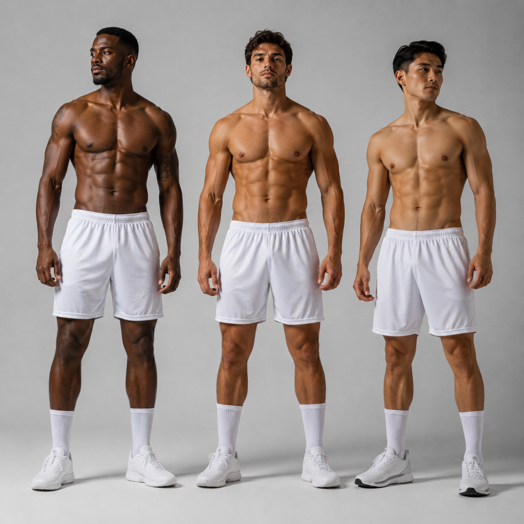 Kit 3 Calção Shorts de Futebol Preto para Times Corrida Academia Basico Masculino