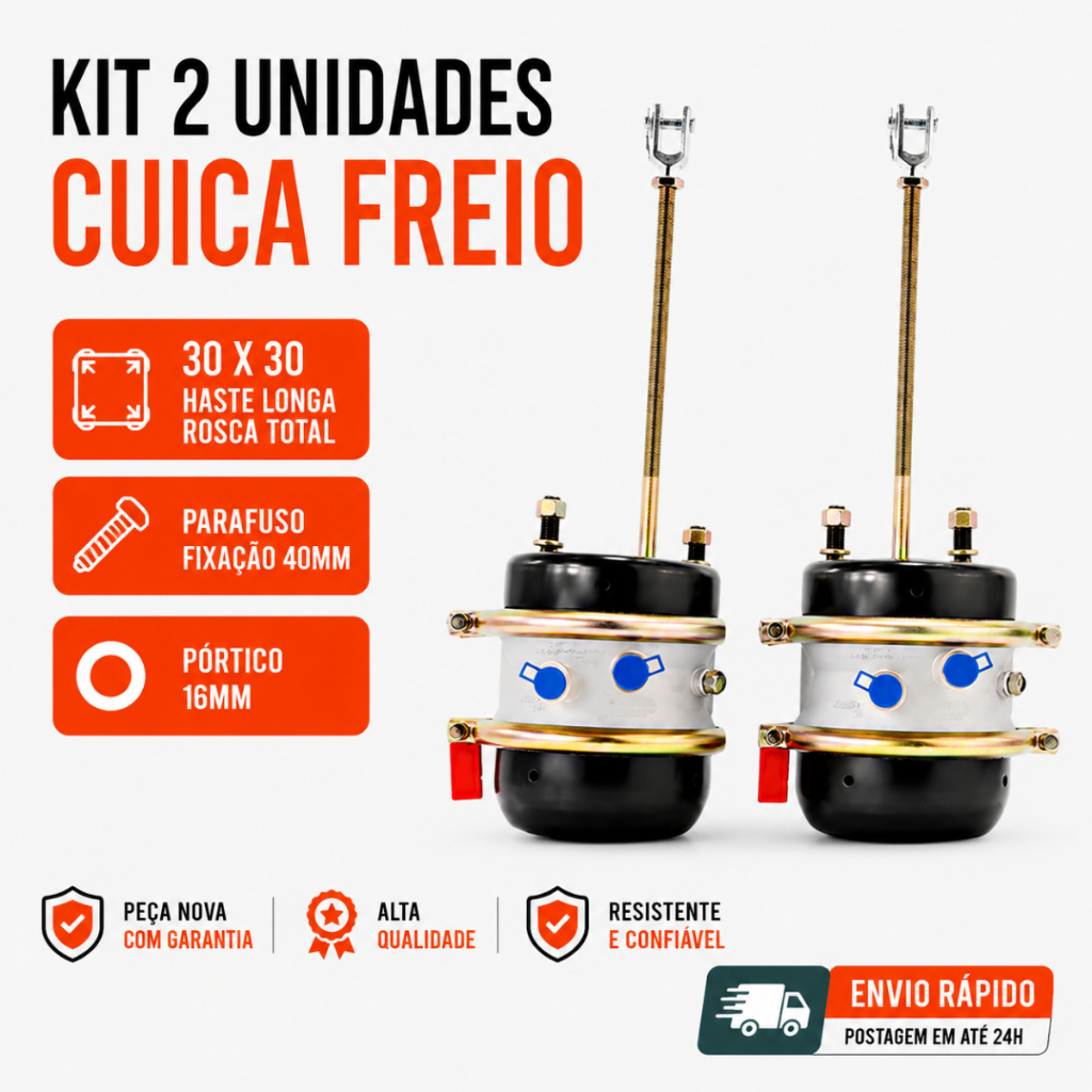 Kit 2 Unidades Cuica Freio Reboque Semi-Reboque 30x30 Vw 24.220/ 24.250/ 26.220