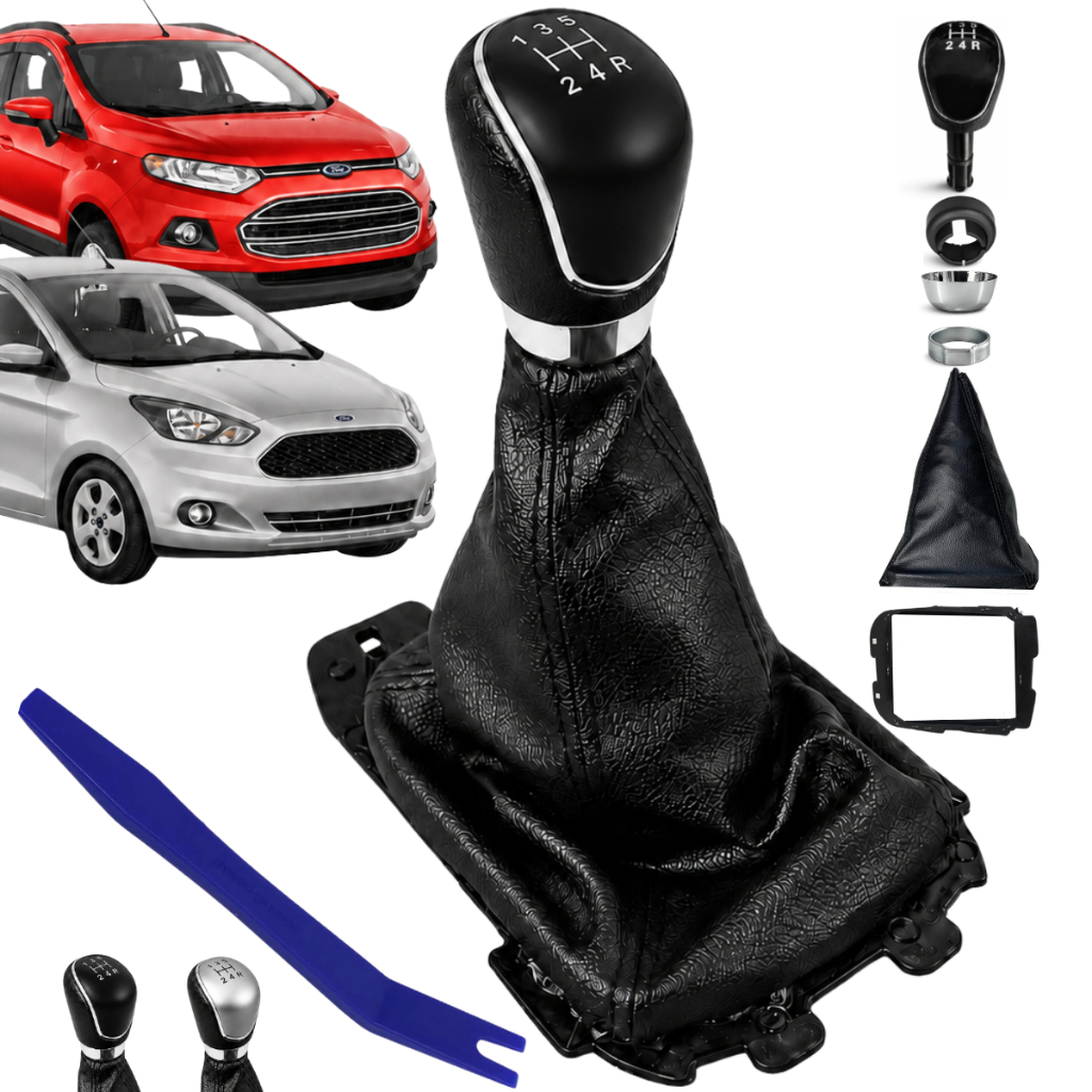 Manopla Bola Cambio Coifa Manual Compativel Para Ka Ecosport 2013 até 2021