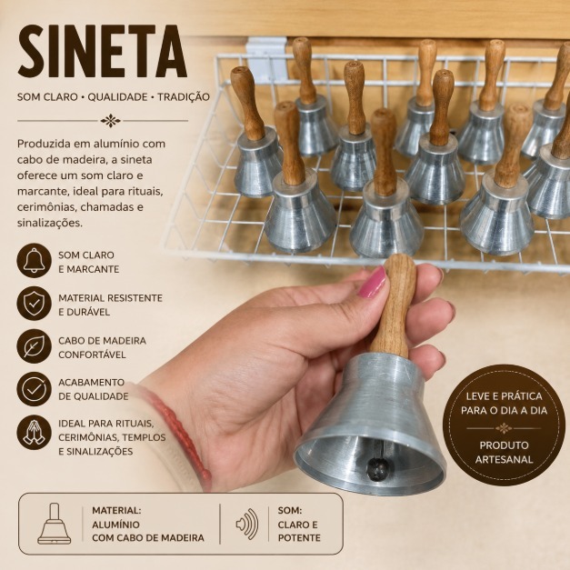 Sineta - Sino para Artigos Religiosos (Adja)