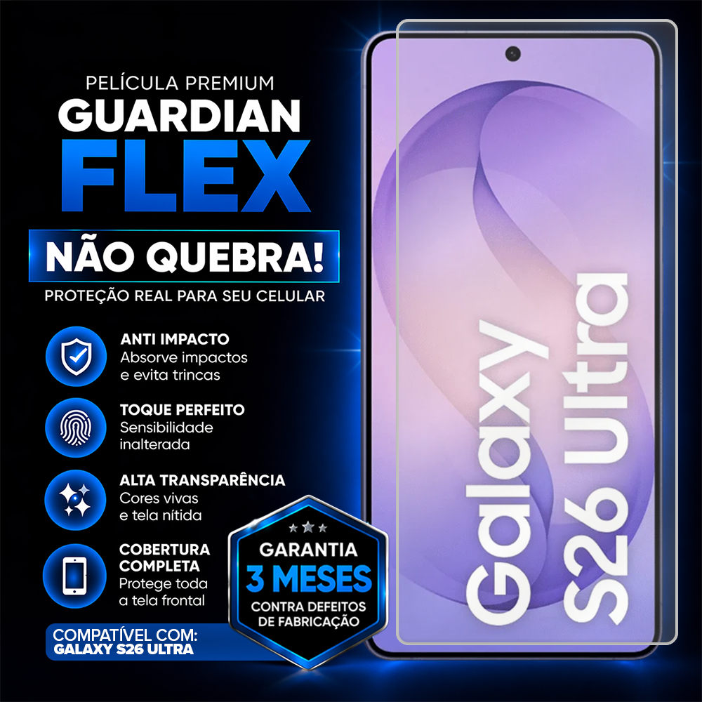 Película de Proteção Guardian Flex Para Samsung Galaxy S26 S25 S24 S23 S22 S21 S20 Plus Fe Ultra