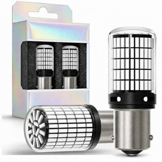 【Envio de São Paulo】Par Lâmpada 150 Leds 1156 Luz de Ré Canbus 44w Cor Branca Super Forte Compatível Todos Veículos