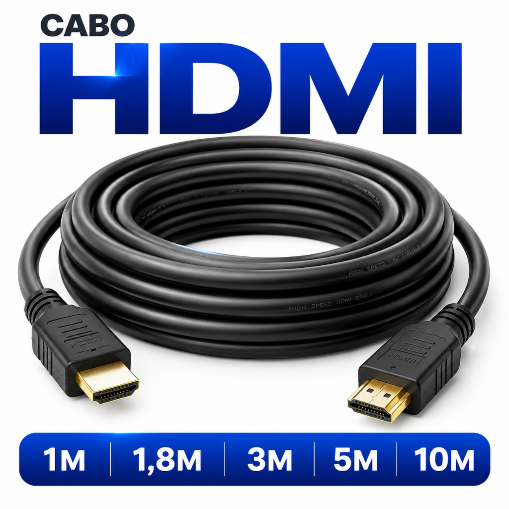 Cabo HDMI 1,8m, 3m Metros 1.4 Gamer PC 1080p 240hz 4k 120hz 8k 60hz 10 Metros 5 Metros 1 Metro