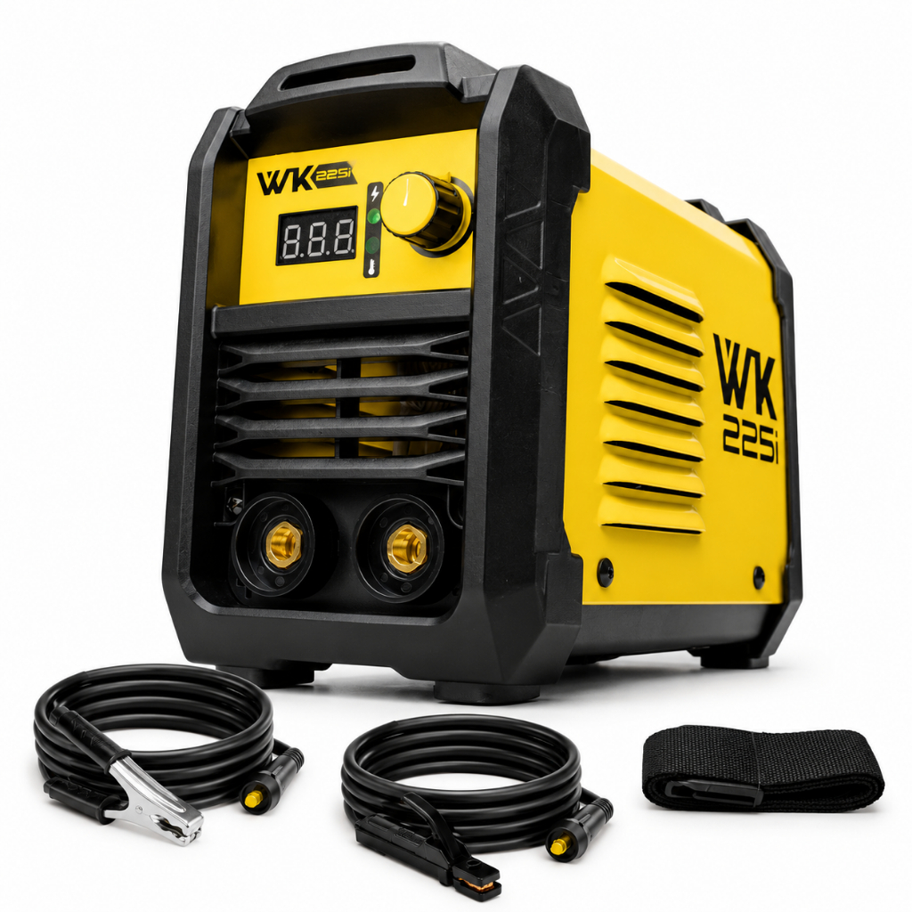Máquina de Solda Inversora WK 225i 220V MMA Eletrodo TIG LIFT Profissional Portátil Pró Euro