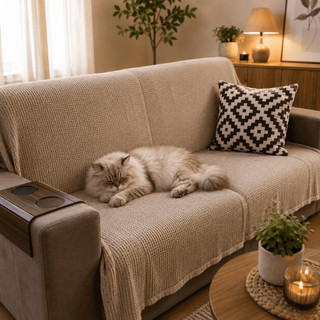 Kit 2 Mantas Decorativas 100% Algodão Gigante 3 metros Sofá Cama Grande Promoção Proteção Pet Envio Rapido
