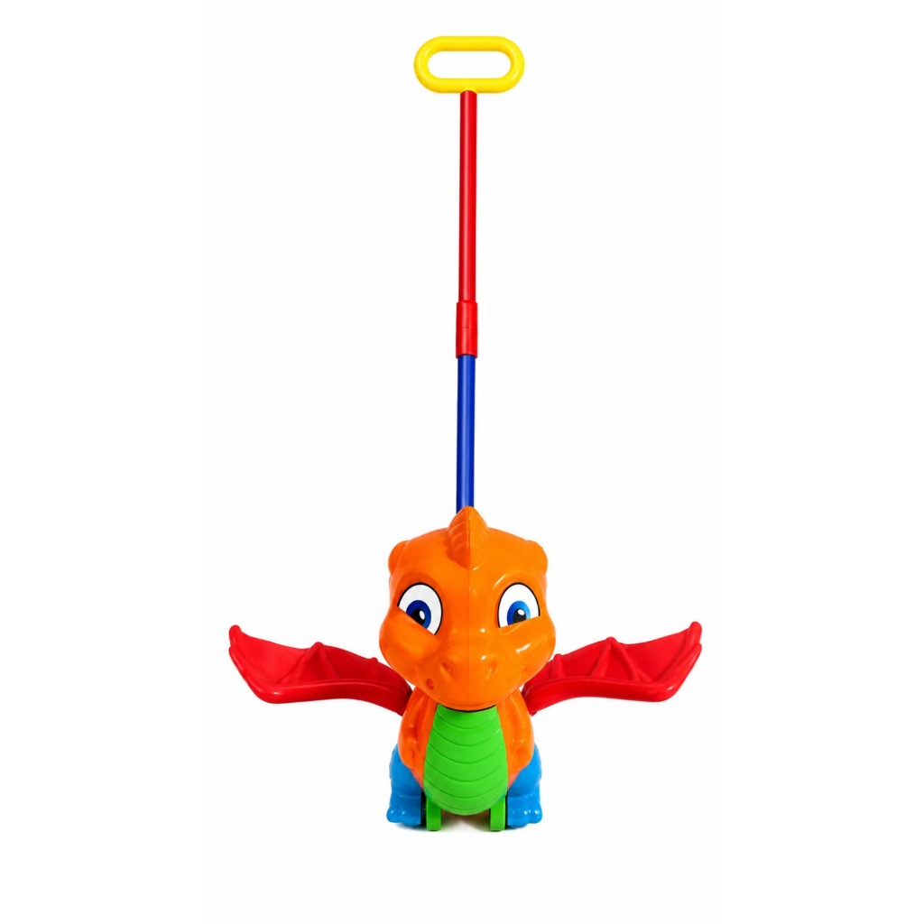 Dragão Divertido - Brinquedo colorido para crianças animal com haste - Divplast menino e menina