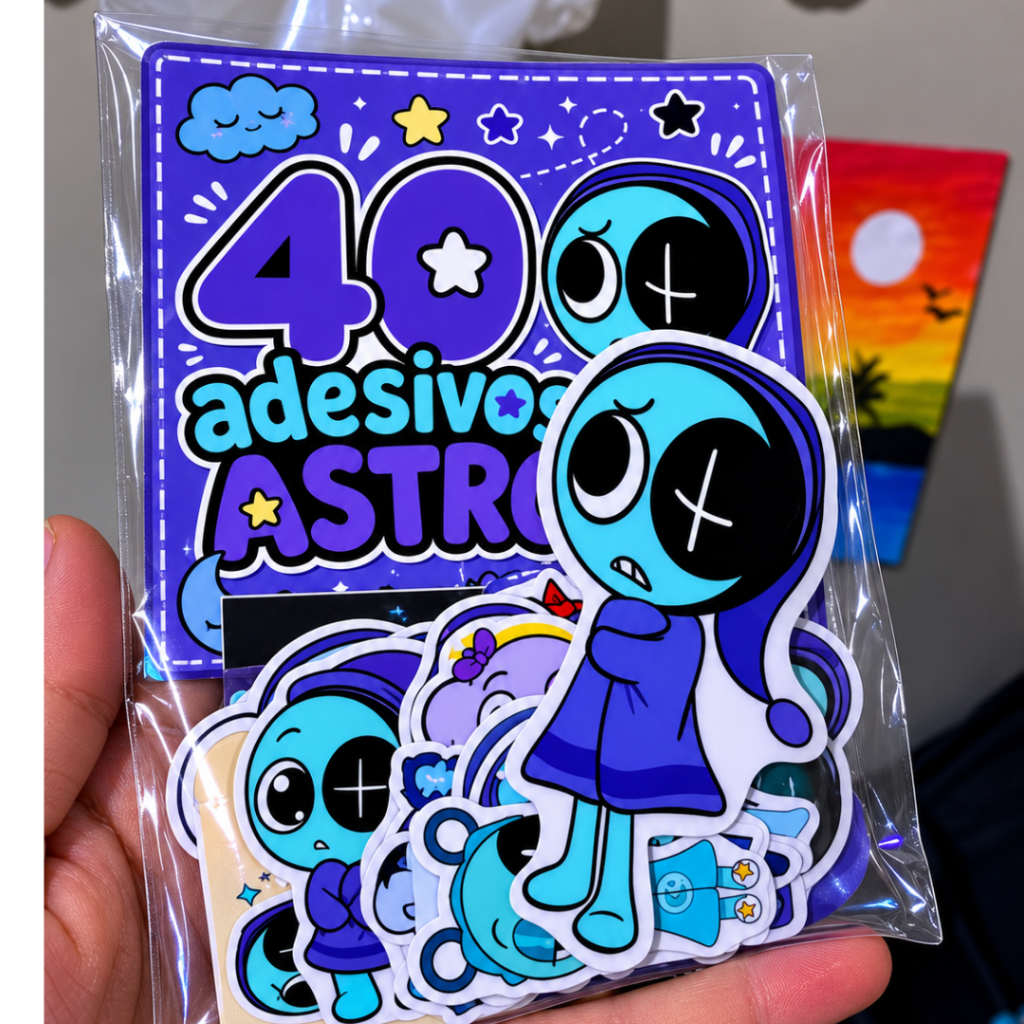 30 Adesivos TOONS D4ndy's World SEM REPETIÇÃO ESCOLHA O SEU Kit Sticker Roblox Personagem Fofo Laminado
