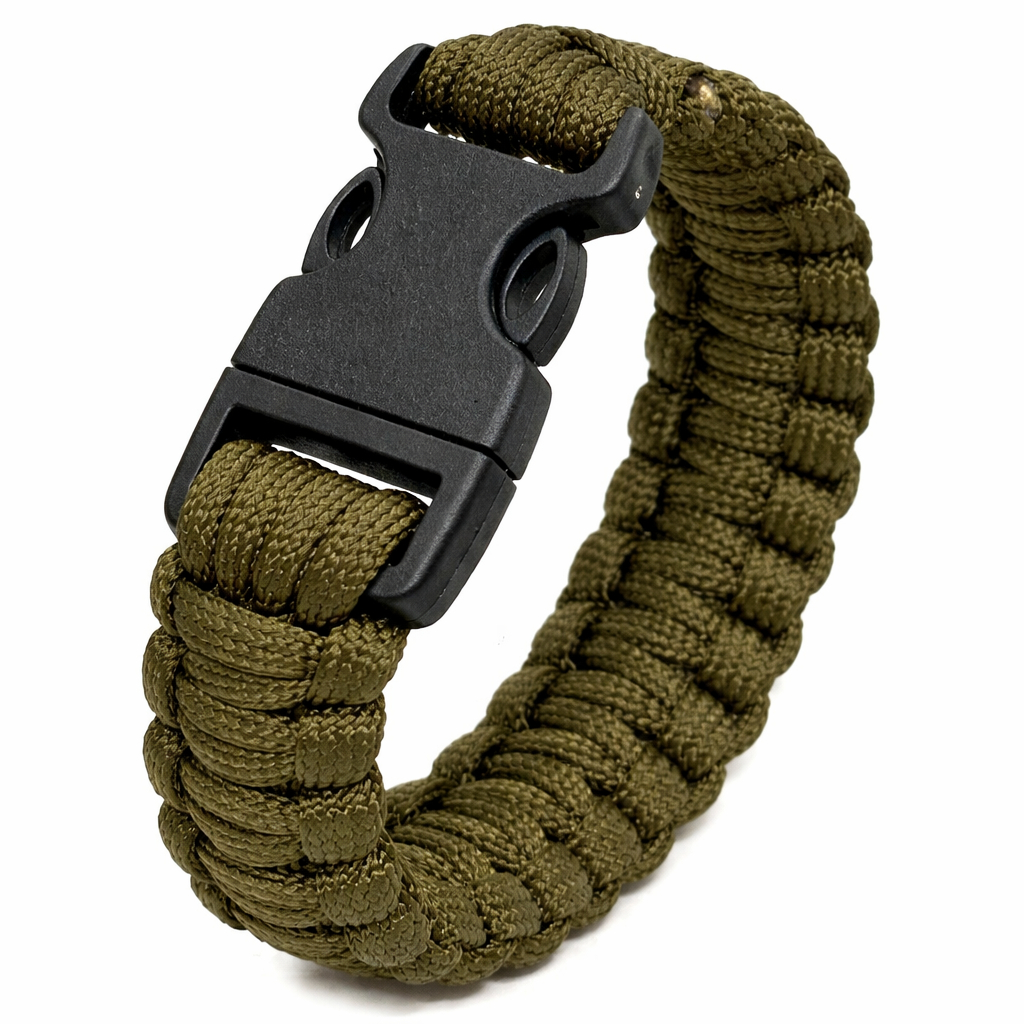 BRACELETE DE SOBREVIVENCIA / PULSEIRA DE SOBREVIVENCIA COM PARACORD 550