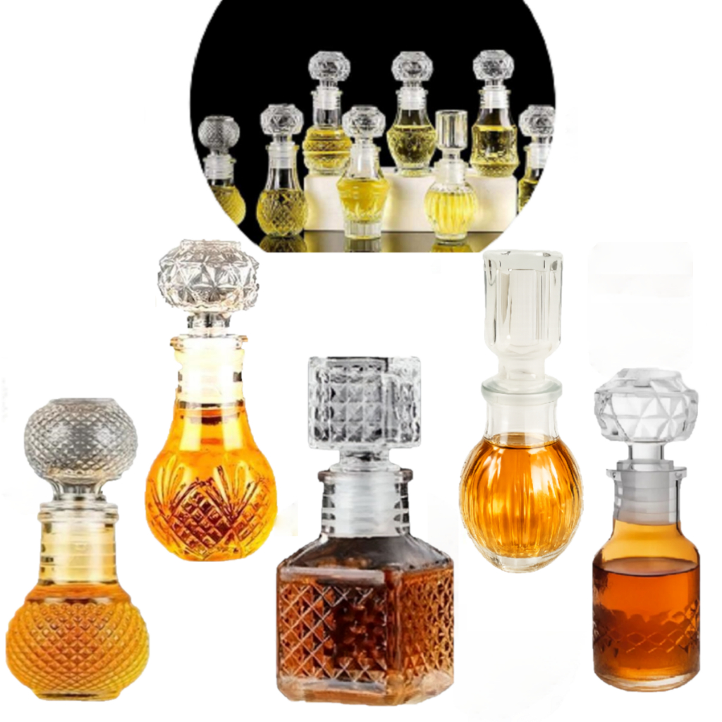 Kit 8 Mini Licoreira Garrafa De Vidro C/ Tampa 50 Ml