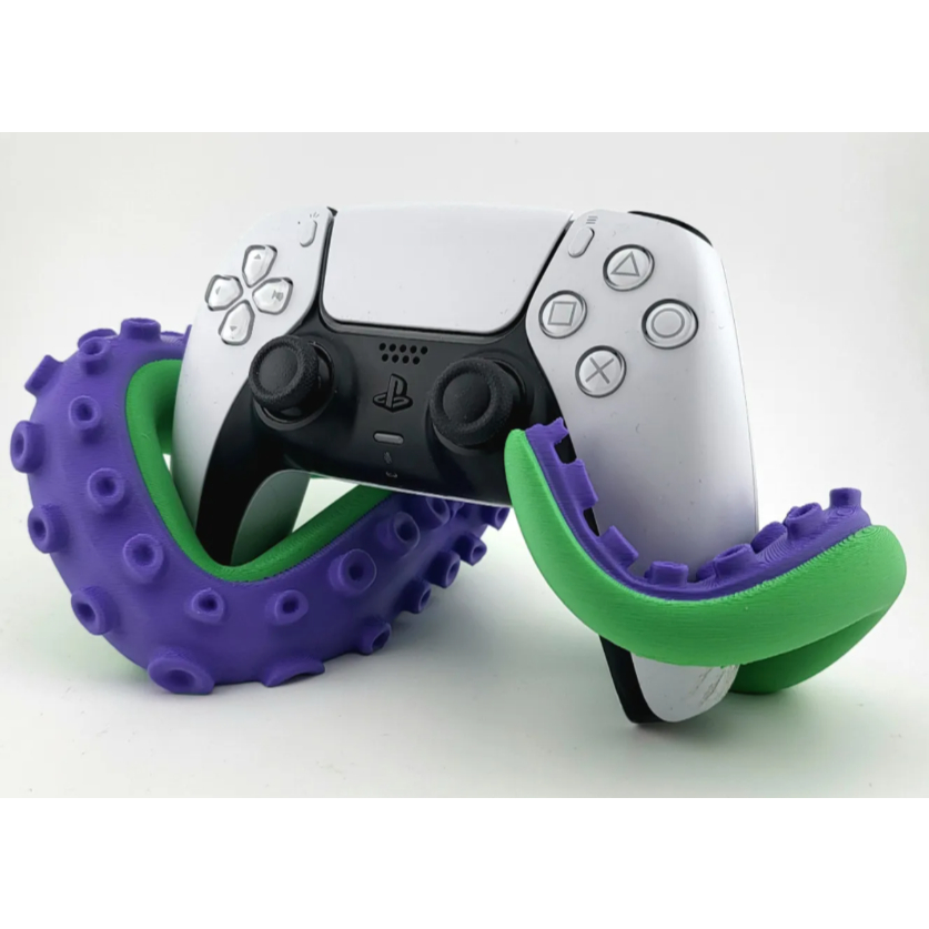 Suporte Tentáculo de Polvo para Controle PS5 DualSense e Nintendo Switch Pro Controller – Impressão 3D Premium