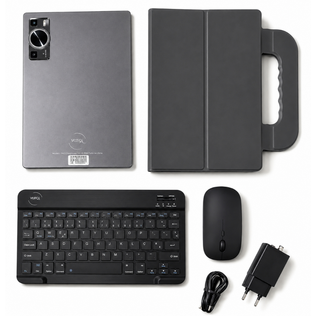 Tablet Pc Dual Sim 10.1 Hd Pro 512GB 8GB Ram 5G Android 15 Entrada para CHIP Trabalho, Lazer TV Copa