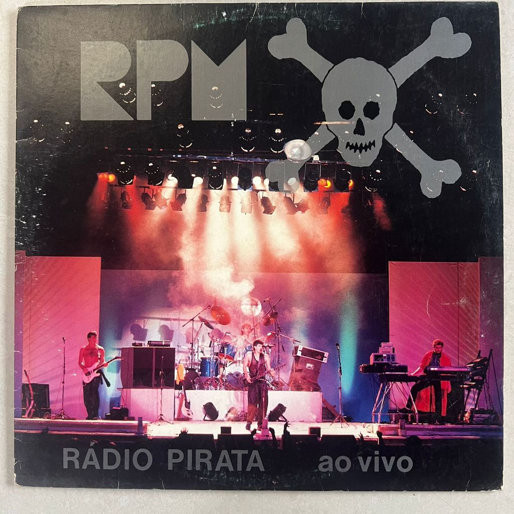Lp Rpm 1986 Rádio Pirata Ao Vivo, Disco De Vinil Com Encarte