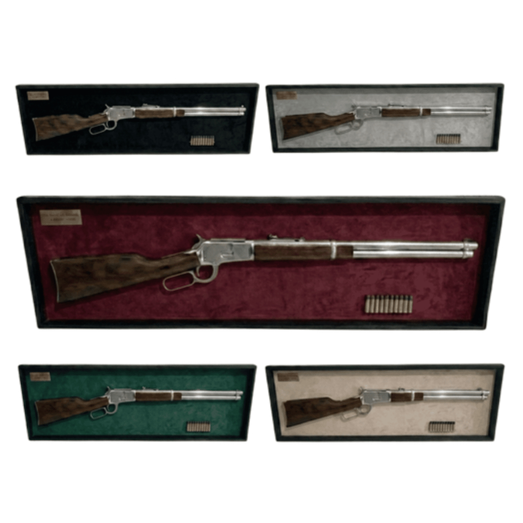 Sniper Militar Quadro Decorativo Carabina Winchester Calibre .38 - 28x100 - Sala e Escritório