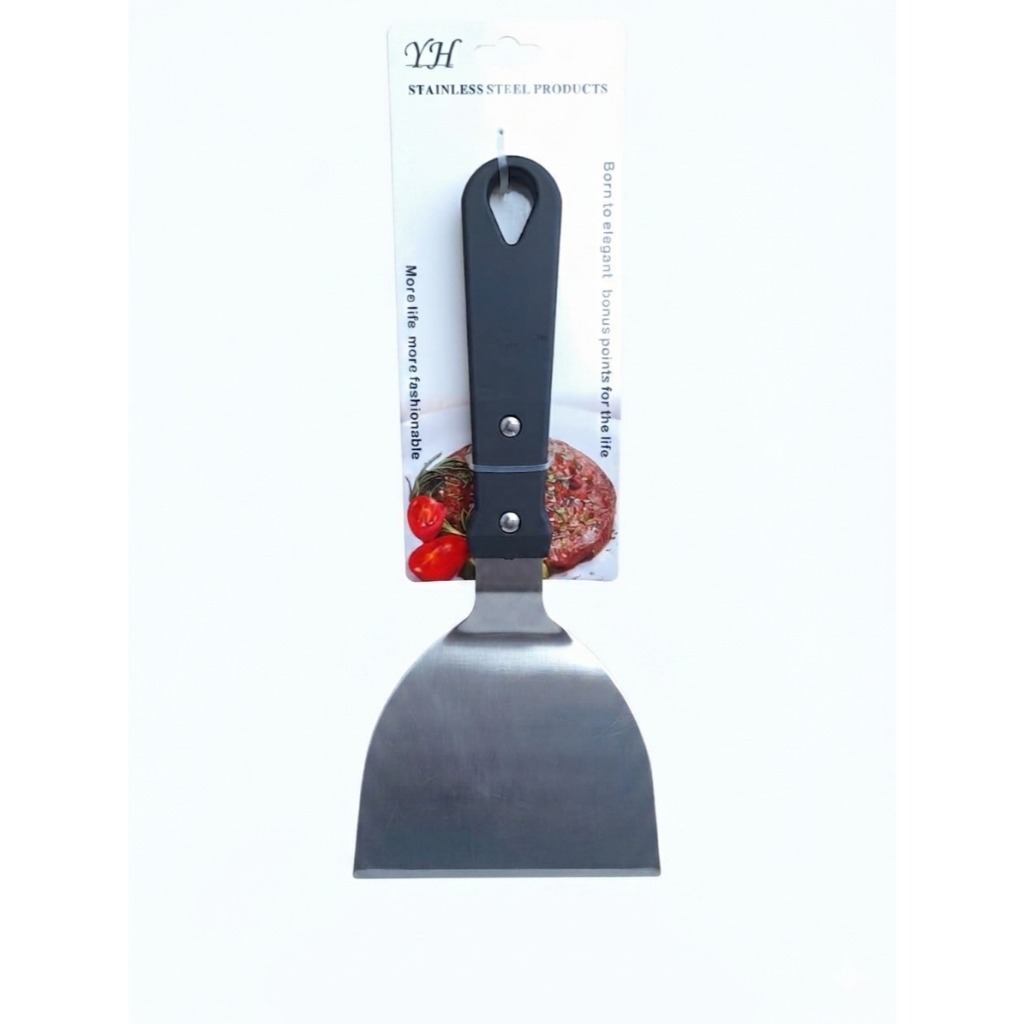 Espátula Inox Multiuso 23,5cm Chapa Hambúrguer Pizza Confeitaria