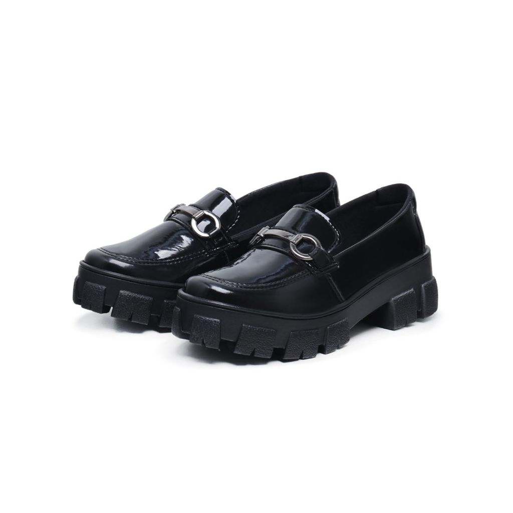 Mocassim Feminino Tratorado Casual Confortável Solado Alto Para Passeio Elegante