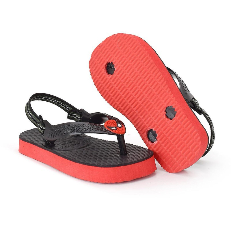Chinelo Bebê Menino Antiderrapante com Elástico Confortável.