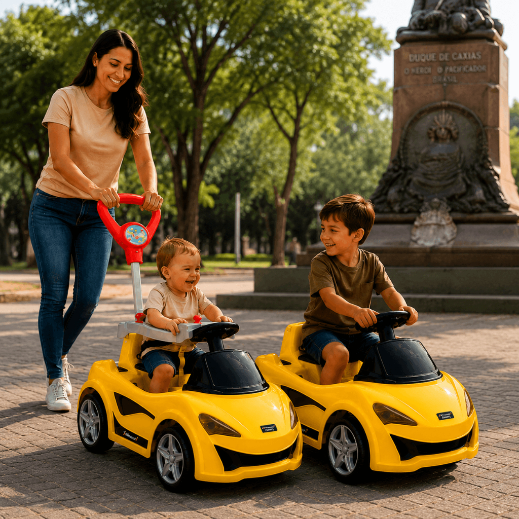 Carrinho De Passeio Pedal Mc Laram Amarelo - Maral