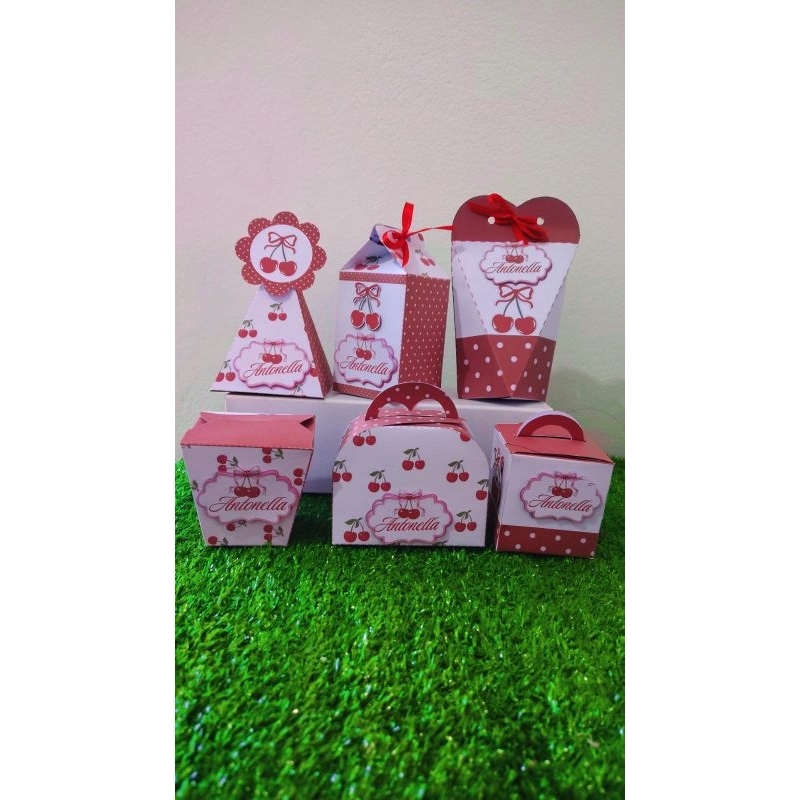 Kit Caixinha para lembrancinhas | pegue e monte| Personalizado cerejinha | lembrancinha|caixinha personalizada|Cerejinha