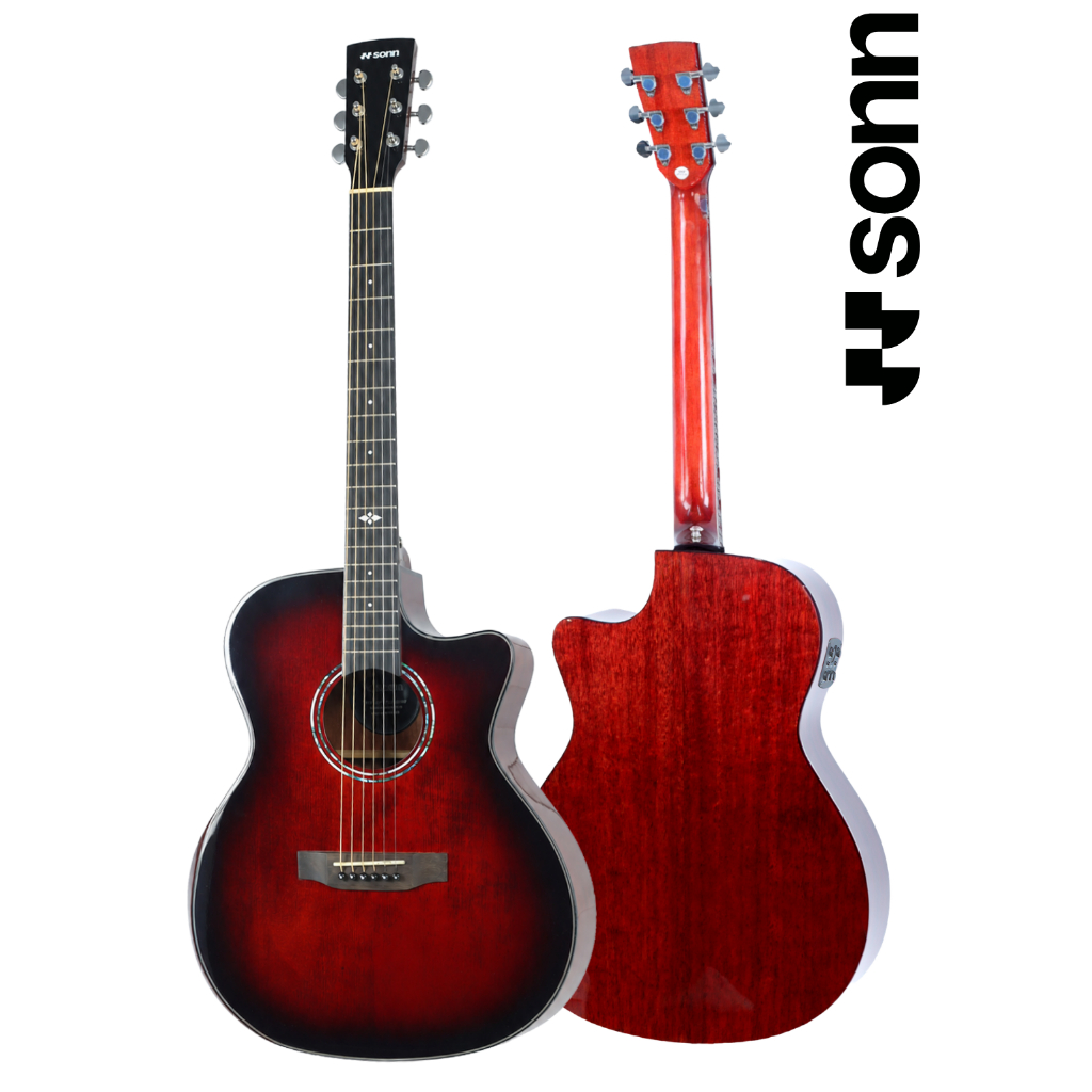 Violão Eletrico acústico 41" Sonn Premium com Equalizador e Afinador cordas Aço