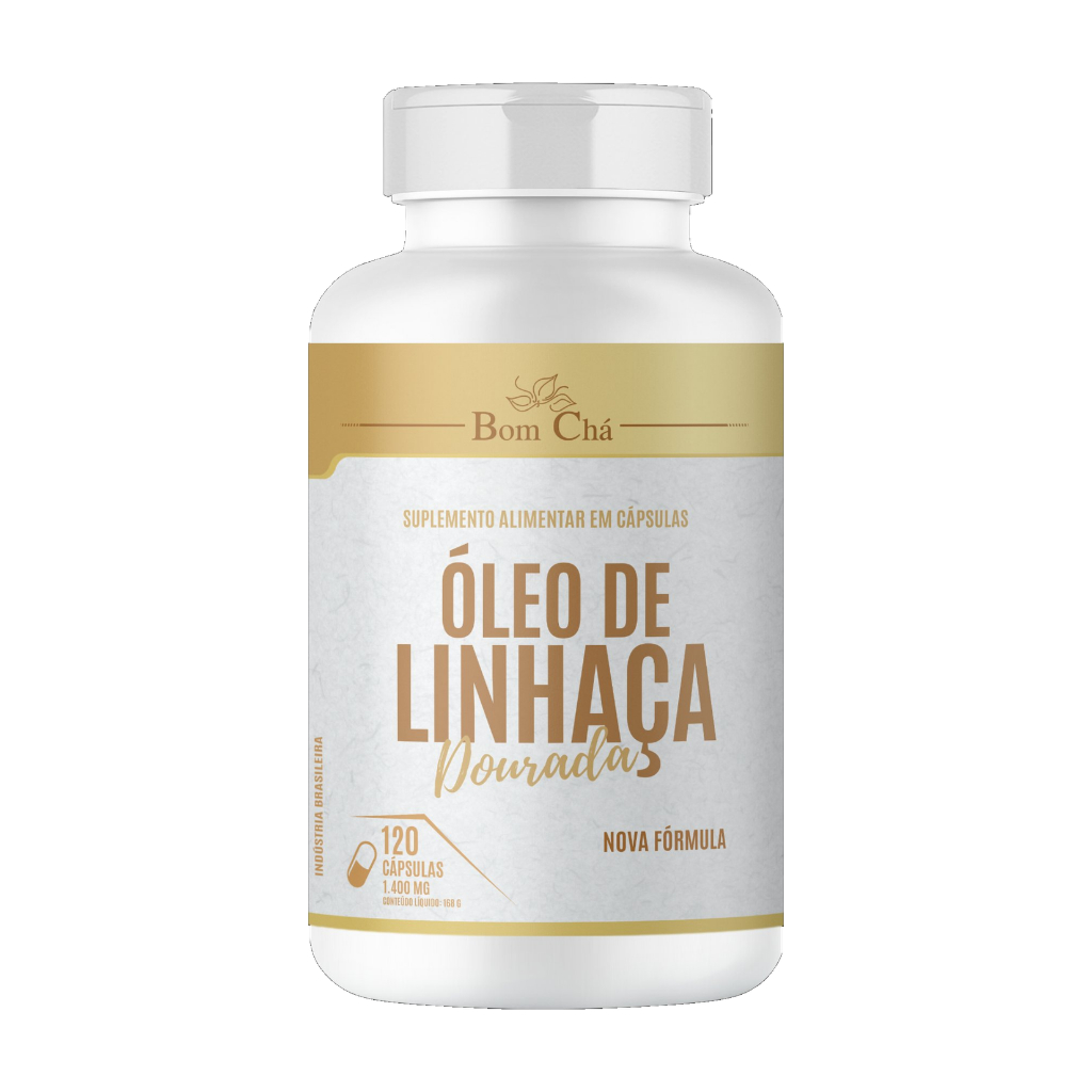 Óleo de Linhaça Dourada 120 cápsulas 1000mg - Puro e Autêntico