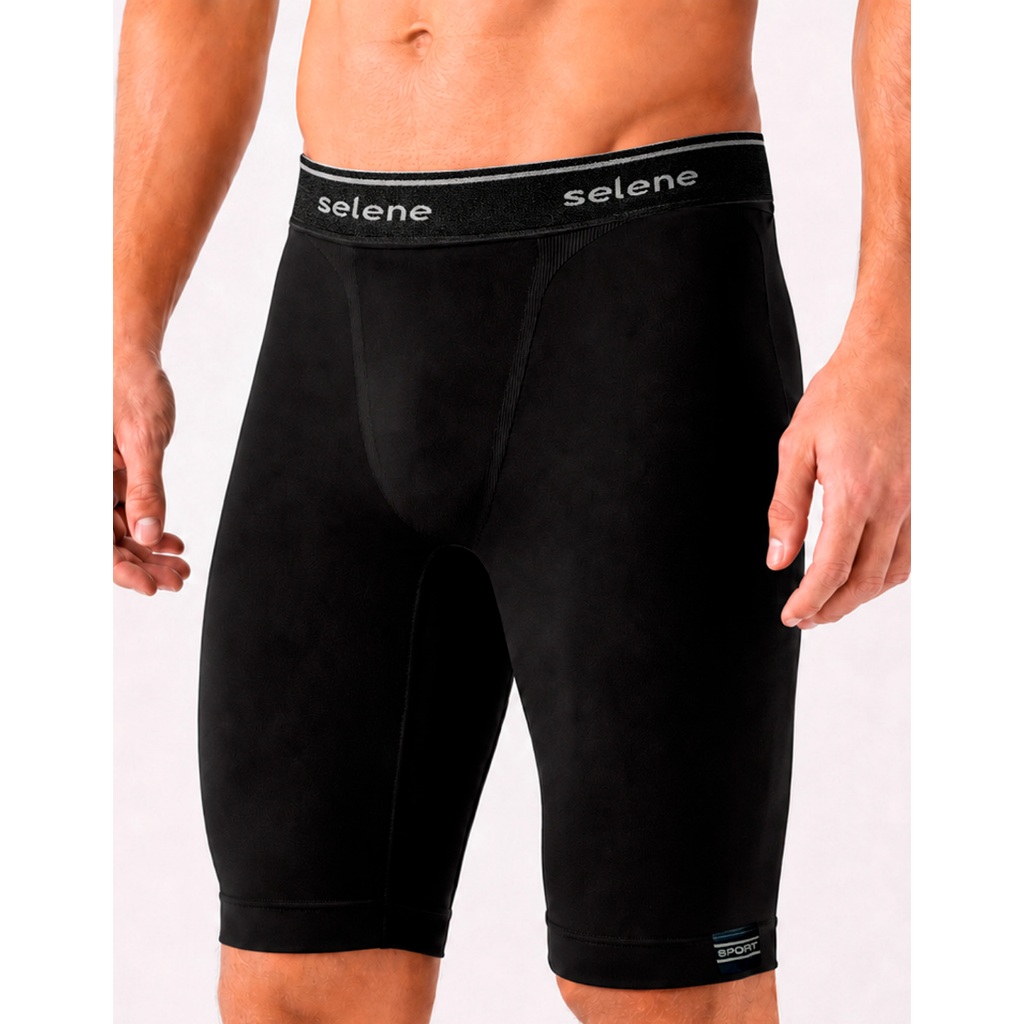 Bermuda Térmica Selene Masculina Compressão Fitness Academia Confortável Reforçada Esportiva Adulto