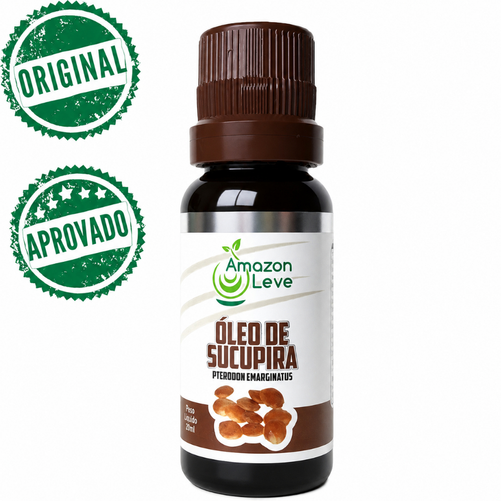 Óleo Vegetal de Sucupira 20ml | 100% Original e Puro | Amazon Leve | Com Anvisa