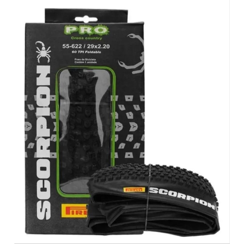 Pneu Pirelli 29 X 2.20 Scorpion Pro Kevlar Mtb S/ Arame