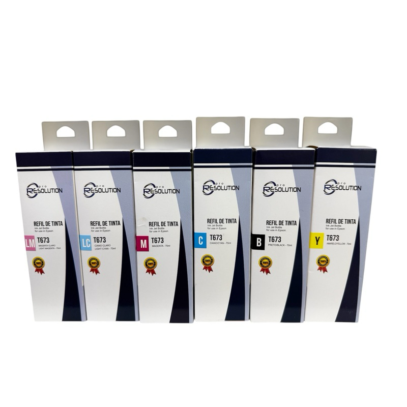 Kit Refil Tinta compatível para impressoras Epson 673 l80 l805