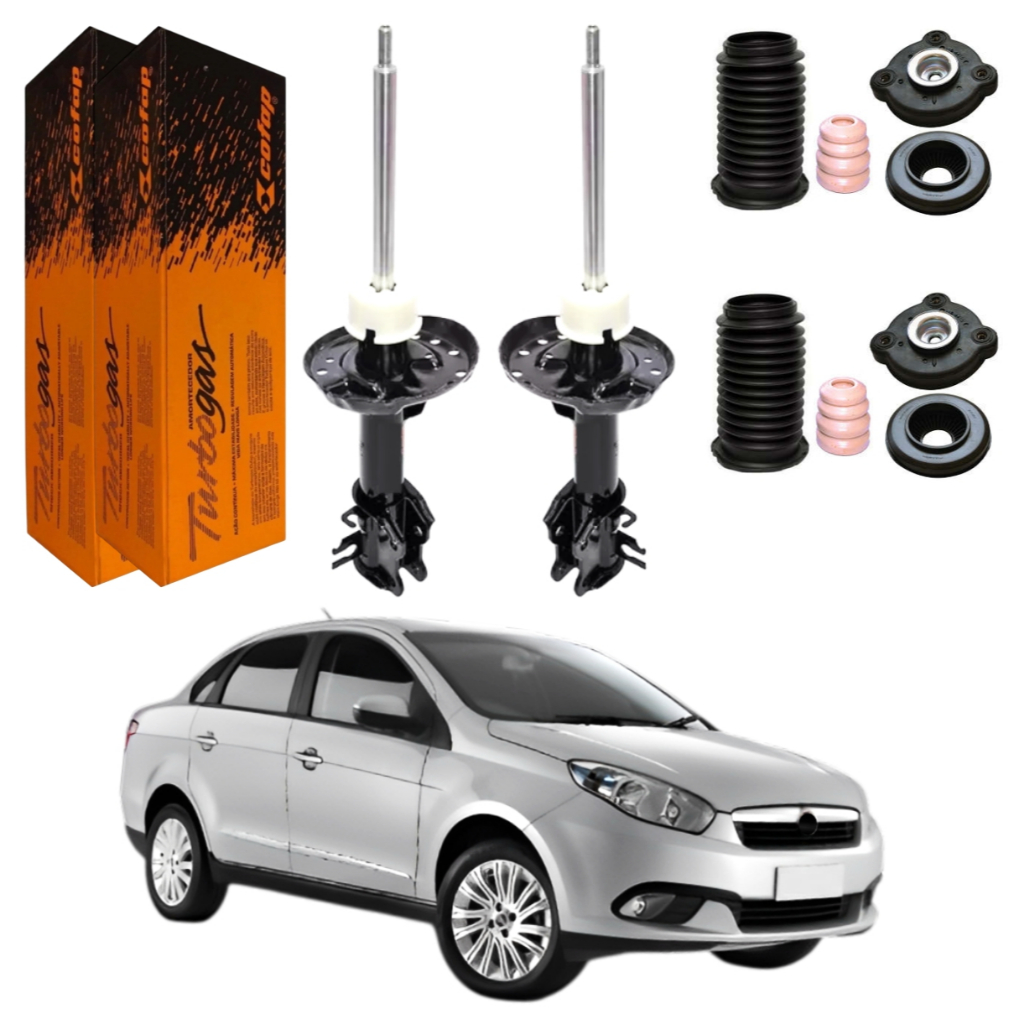 PAR AMORTECEDOR DIANTEIRO GRAND SIENA 2012 a 2021 COFAP + KITS