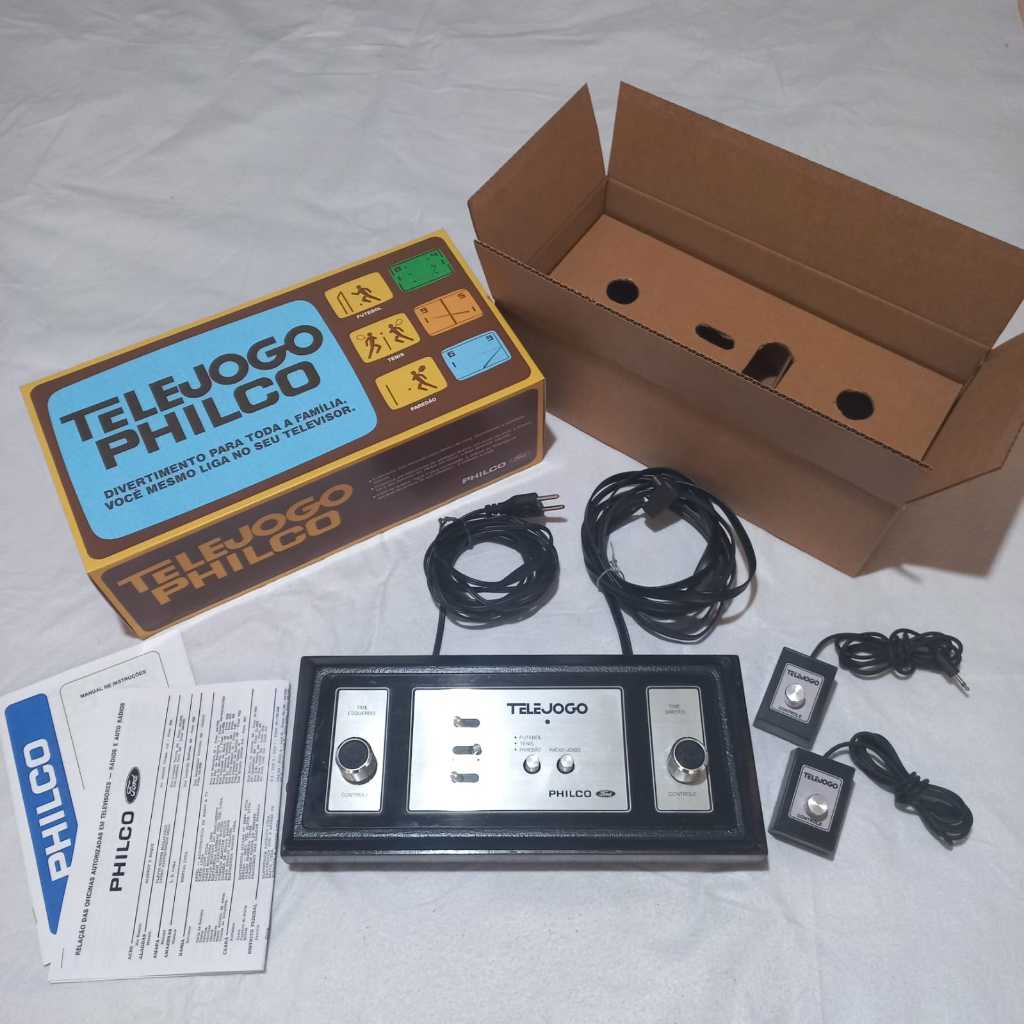 Telejogo I Philco Ford em Ótimo Estado c/ Caixa e Controles
