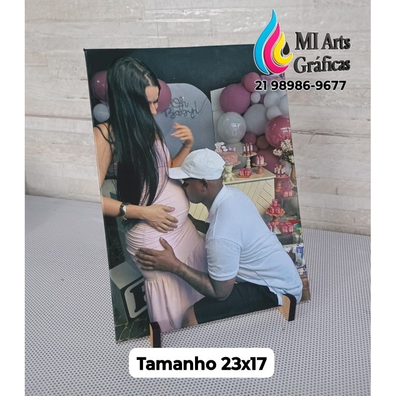 Quadro De Mesa Personalizado Com Sua Foto 23x17 Moldura Decorativo Lembrança Presente Barato Promocional