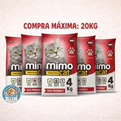 MimoCat Tradicional 20kg – Areia Sanitária para Gatos com Alta Absorção e Controle de Odores