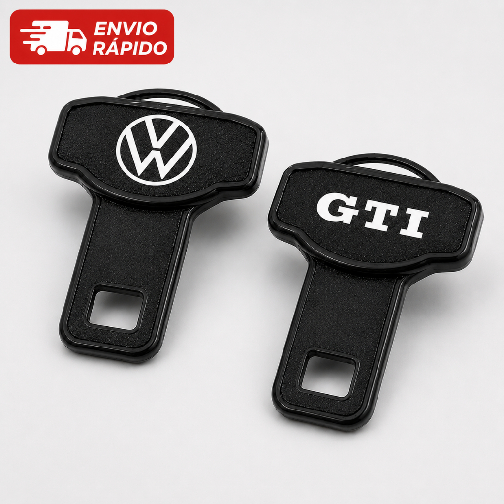 Kit 2 Clip Par Cinto de Segurança Universal  Fivela Alarme Cinto Carro VW Volkswagen GTI Golf Polo