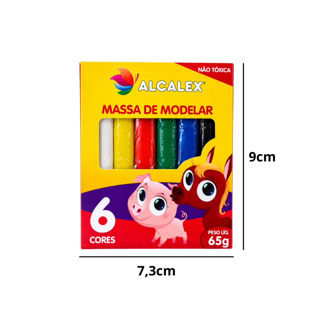 Kit 2 Caixas de Massinha de Modelar p/ Kit Festa Lembrancinha Infantil