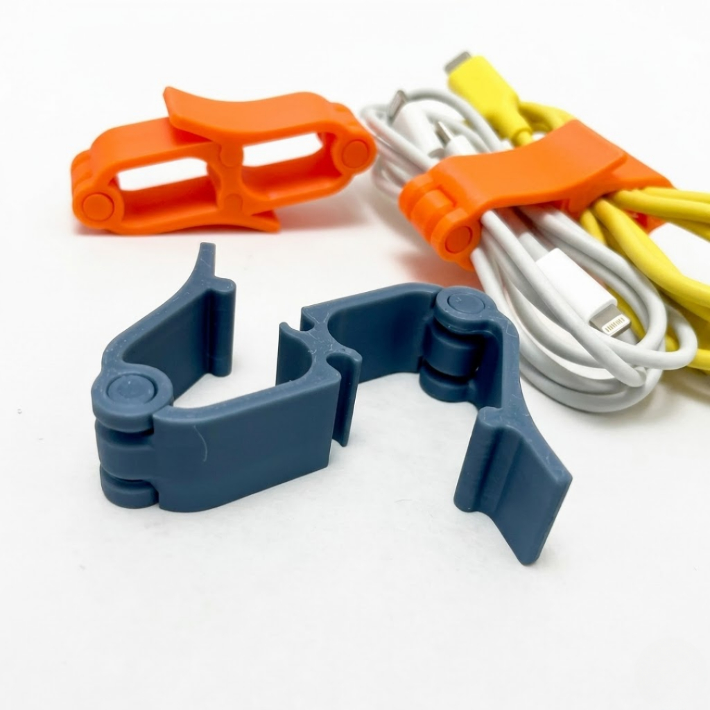 Organizador Multi-Cabos Reutilizável | Prendedor para Cabos USB, Carregadores e Fios