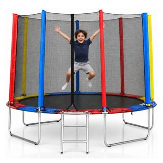 Cama Elástica Trampolim Pula Pula Infantil 2,4m Grande Diversão Garantida com Escada Rede…