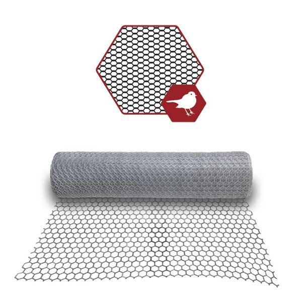Tela Hexagonal Viveiro 80mt x 1,50mt(Fio 24 0,56mm / Malha 1,25cm) Calopsita Hamsters Passaros de pequeno porte.