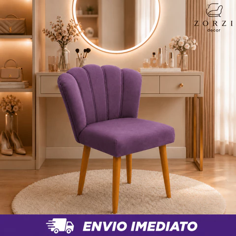 Cadeira Poltrona Pétala Decorativa Pétalas De Flor Sala De Estar Recepção Veludo Pés Palito