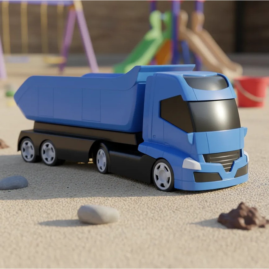 Brinquedo Caminhão Com Caçamba Articulada Sport Caçamba