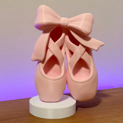 Enfeite Decorativo | Topo de Bolo | Sapatilha Ballet Bailarina com base arredondada 15cm ou 10 cm de altura para festa