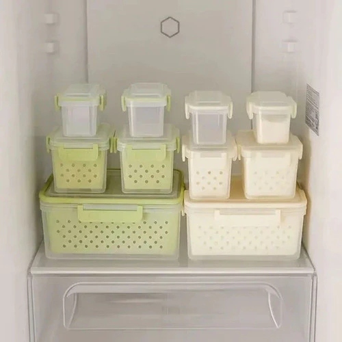 Kit 5 Peças Potes Mantimento Alimento Conserva Armazena Vasilha Recipiente Cesto Comida