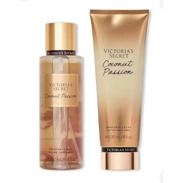 Kit Coconut Passion Victoria's Secret Body Splash + Body Lotion Original