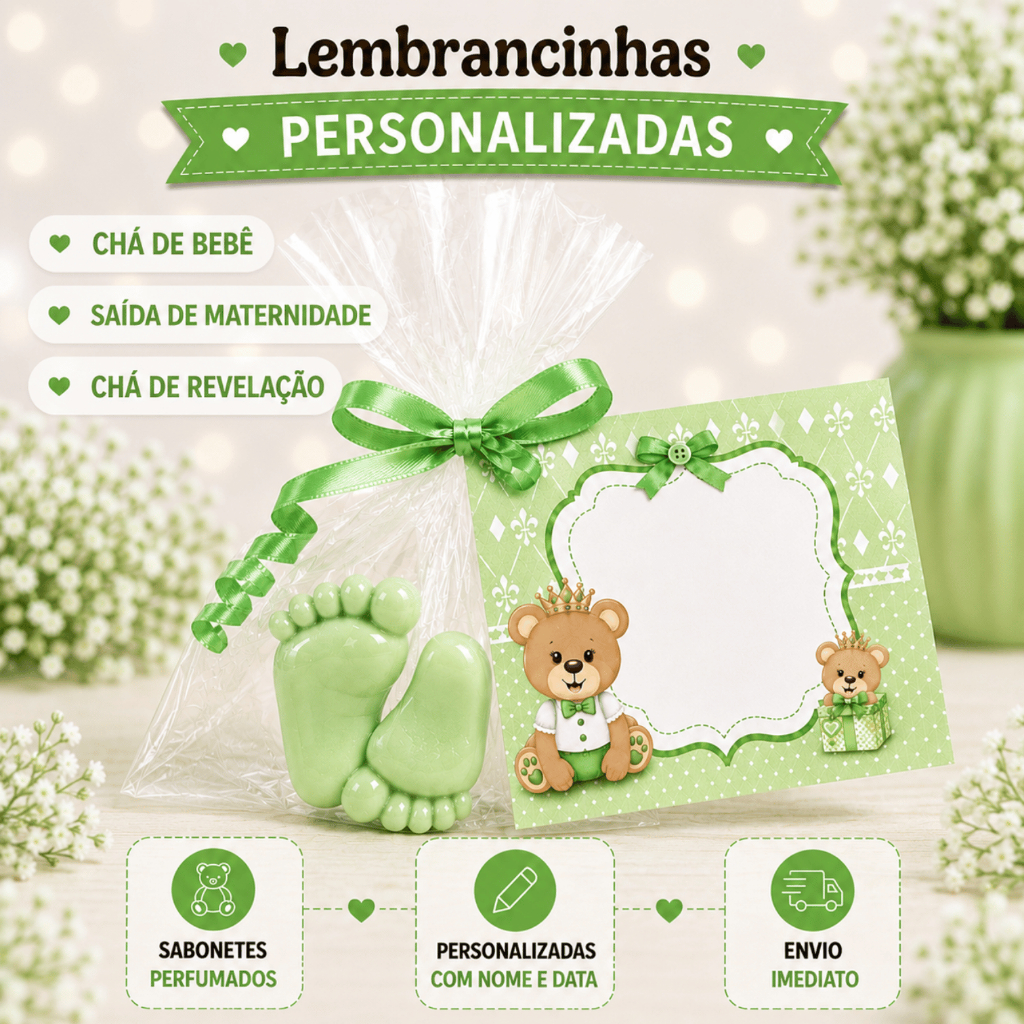 10 Lembrancinhas Personalizadas para Chá Revelação e Gêmeos    ( 10 PARES )