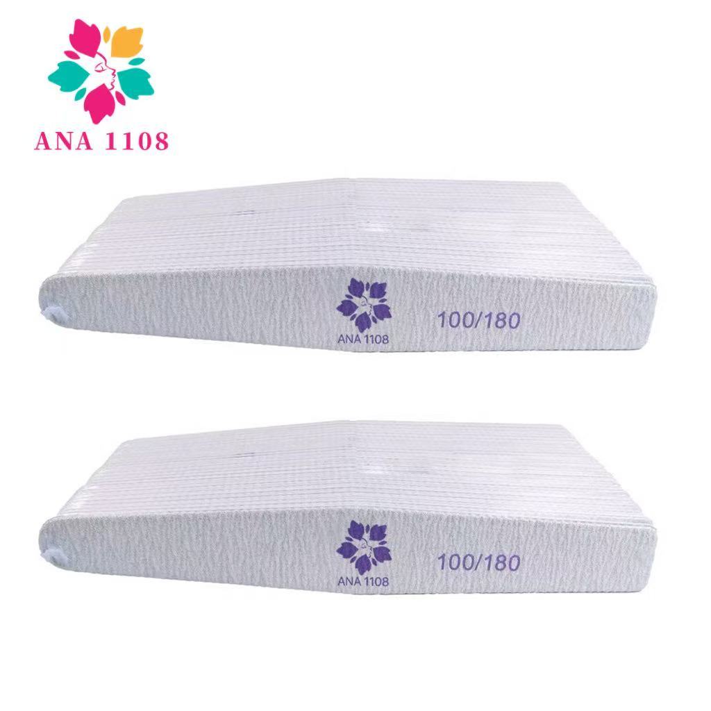 ANA1108 Kit50Unidades LIXA De Unha 100/180 Lavável Profissional Para Unhas Nail Acrigel Porcelana