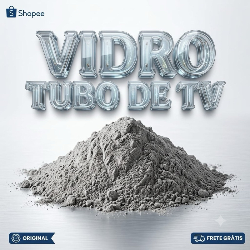 Pó de Vidro Extra Fino Para jateamento e artesanato