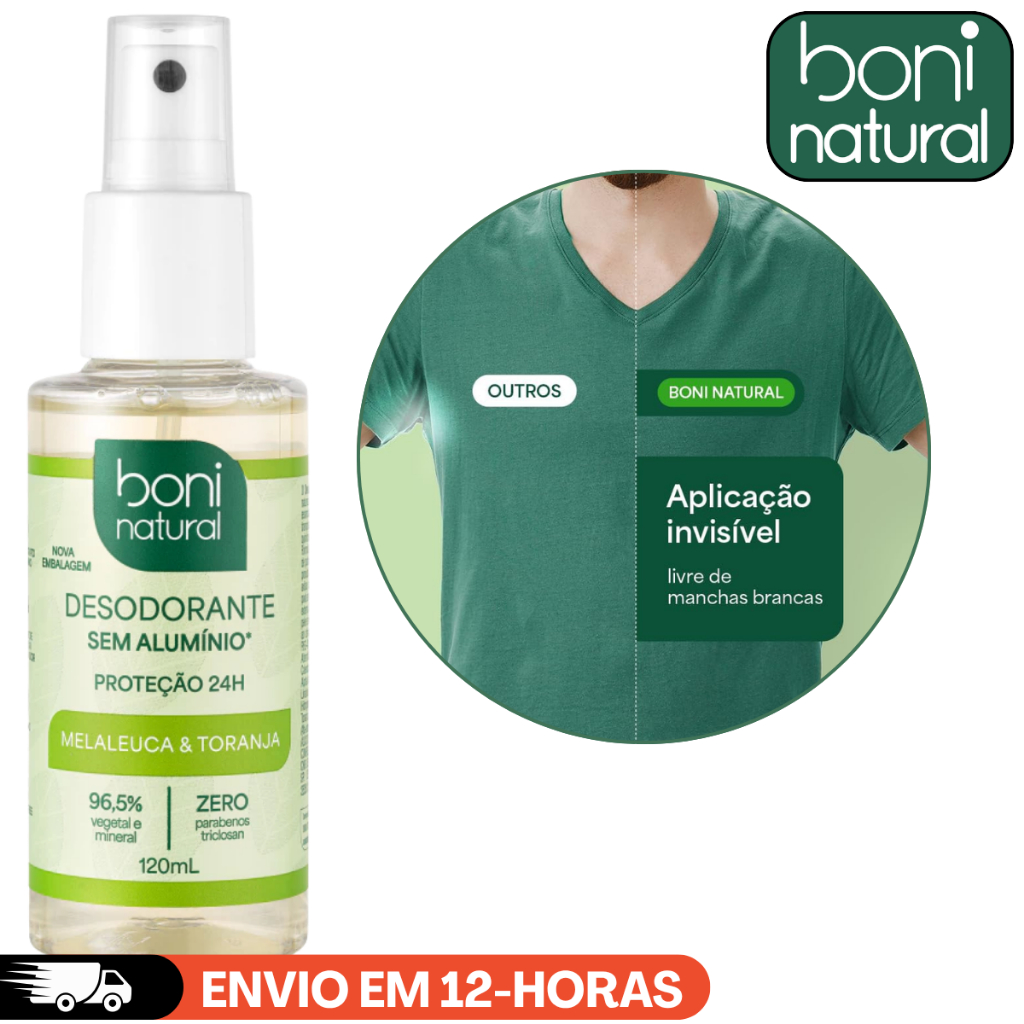 Desodorante Spray Melaleuca e Toranja Sem Alumínio