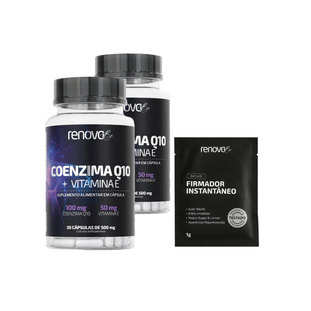 Kit 2 Coenzima Q10 + 1 Sachê Sérum Firmador Efeito Lifting